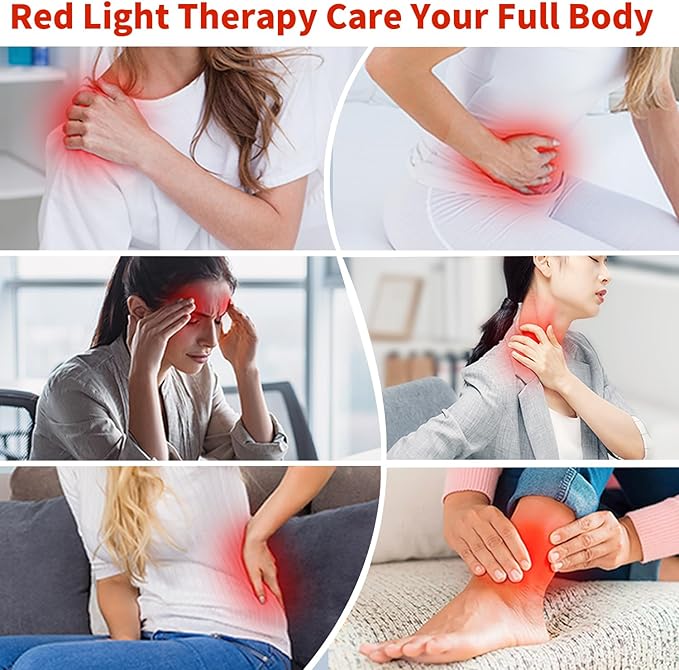 Red Light Therapy for Face Body 5 Heads Red Infrared Light Therapy Device 7Colors Full Body Red Light Therapy Devices 660nm and 850nm Near Infrared for FaceMuscleBodySkin