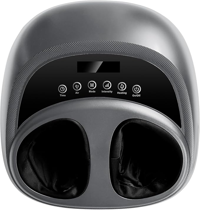 Foot Massager with Heat Deep Tissue Kneading Shiatsu Massage Machine for Relax Relieve Foot Pain Fully Automatic Massage Foot Therapy MachineGift for Mom and Dad