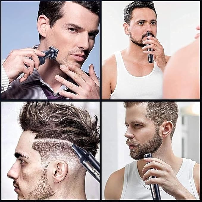 Ear and Nose Hair Trimmer Professional USB Rechargeable Nose Trimmer for Men and Women Ear Eyebrow Hair Trimmer Body Grooming Kit IPX7 Waterproof Dual Edge Blades for Easy Cleansing