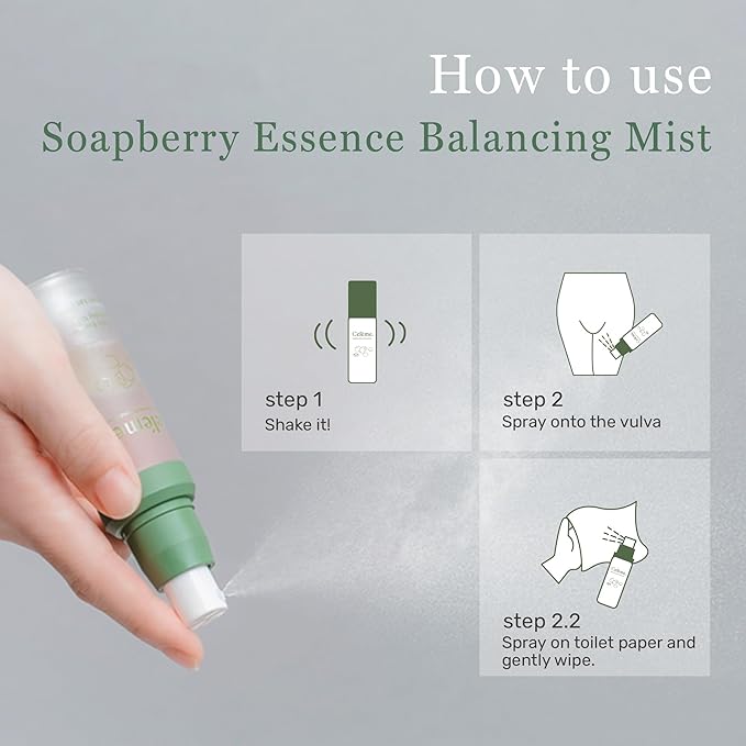Feminine Care – All-Natural Soapberry Foaming Wash &amp Mist Sets pH-Balanced and Hypoallergenic Fragrance &amp Paraben-Free Odor Control Soothes Itchy Dry Sensitive Skin Pregnancy-Safe