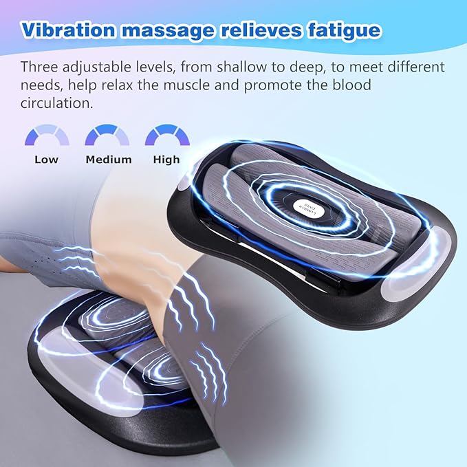 ALPHAY Electric Lumbar Traction DeviceLower Back Traction Device with Dynamic Stretching 3 Levels of Vibration and Thermal Therapy Low Back Pain Relief