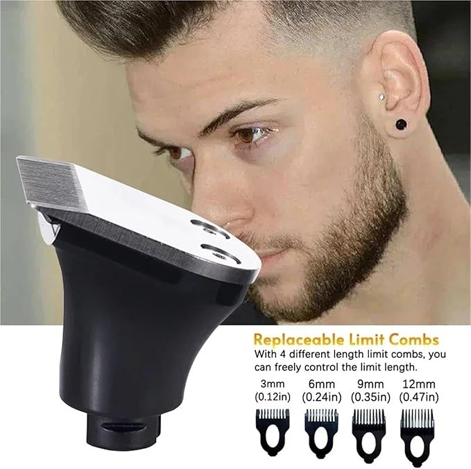 Replaceable Nose Trimmer Hair Clipper Head Facial Cleaning Brush And Massage Head(Nose Trimmer Head)