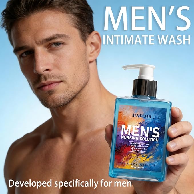 Men's Private Care pH Balance Bath Liquid - Suitable for Sensitive Skin. Use Daily. Refreshing and Clean with a Refreshing Mint Fragrance. Capacity: 8.8ounces. (1)
