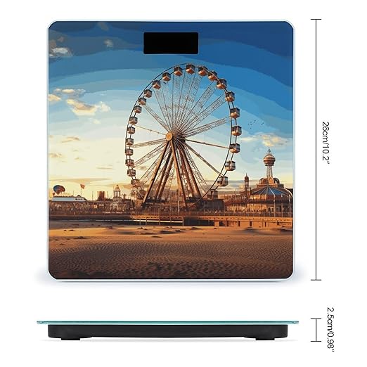 Ferris Wheel Bathroom ScaleHighly Accurate Digital Weighing Machine for People Bright LED Display Weight Scale for The Aldult Home Use