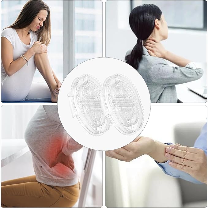 Meridian Brush 2pieces Meridian Massage Brush Body Relaxation Oil Massage Comb Ergonomic Meridian Brush Professional Meridian Brush for Relaxation and Improved Circulation(Transparent)