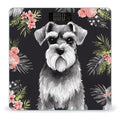 Schnauzer Bathroom Scale Rounded Smart Scale for Body Weight Automatic Power On/Off Weight Scales Accurate Bathroom Digital Scales for Pet Home Bedroom Kitchen