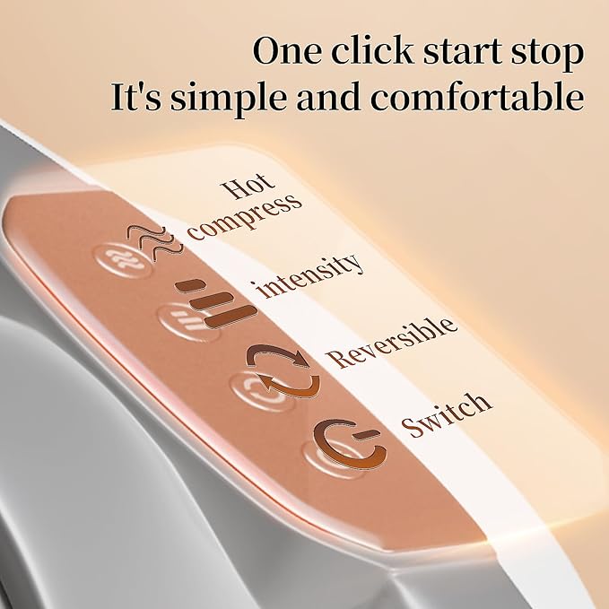 Intelligent Heated Massage Belt Multi-Function Kneading Massager with Red Light Therapy Natural Stone Massage for Waist and Abdomen