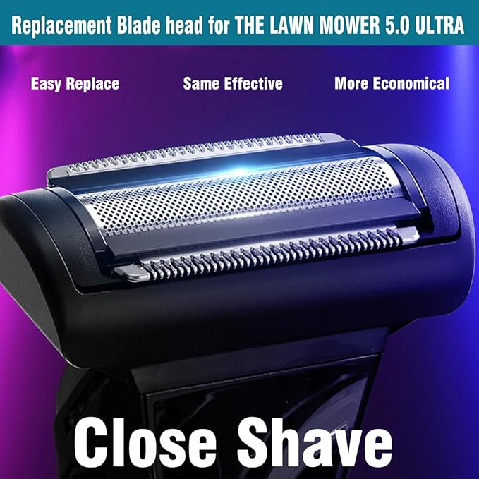 2 Pack Replacement Foil Blade Compatible with MANSCAPED The Lawn Mower 5.0 Ultra Trimmer Replacement head for THE LAWN MOWER 5.0 ULTRA - Wet/Dry Use