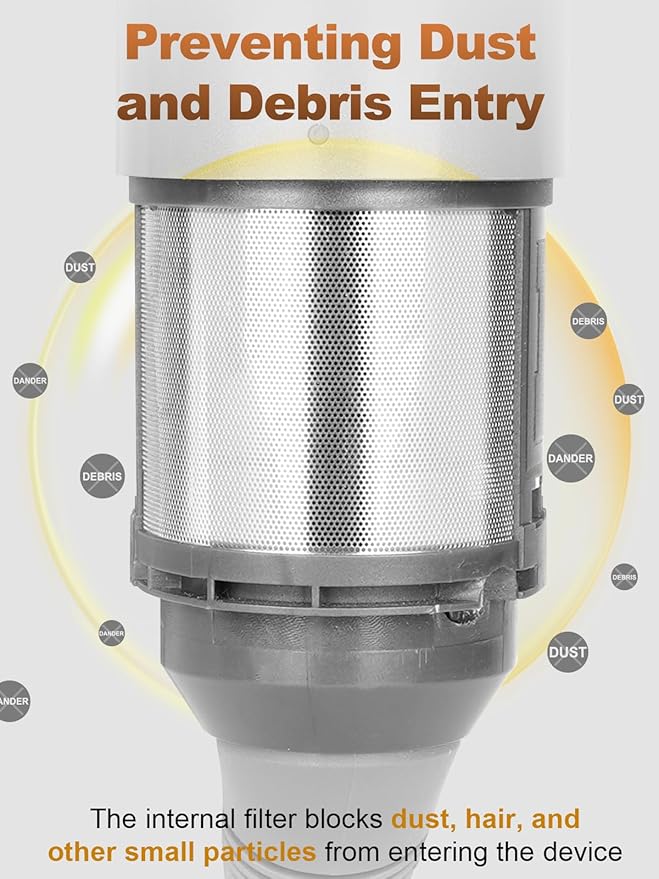 Inner Filter Replacement Cover Cage and Outer Filter Cage Cover Replacement and Cleaning Brush for Dyson Airwrap HS01 HS05