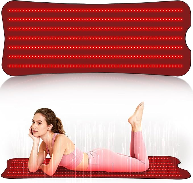 Professional Grade Red Light Therapy Mat 60x24 Large Red Light Pad for Body 660nm &amp 850nm Red Light Portable Home Therapy Device for Men Women Elderly Gifts for Lover Friends Family