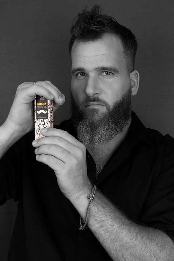 Jojoba Beard Oil for Men – 3 Pack | 100% Pure Organic Unscented &amp Soothing | Softens Coarse Beard &amp Mustache Hair | 1 fl oz Each (30ml) | Great for Gifting – Split into 3 Individual Gifts
