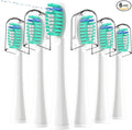 6 Pack Topkitfice Replacement Flossing Toothbrush Heads with Covers Compatible with waterpik Sonic Fusion SF01/SF02 and Sonic Fusion 2.0 SF03/SF04White