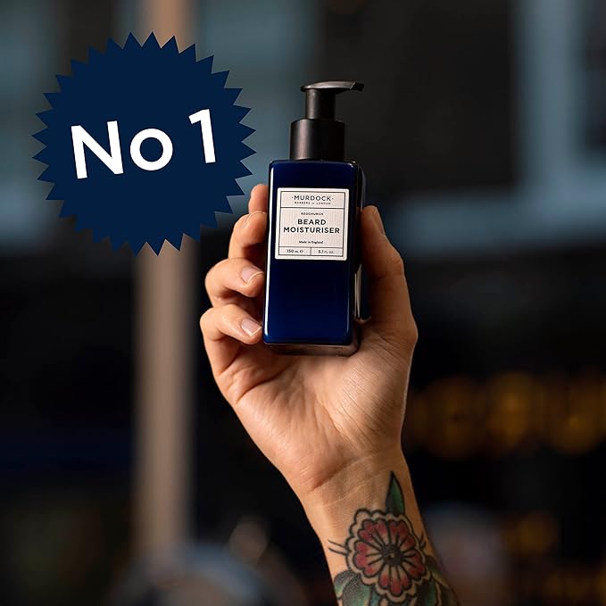 Murdock London Lightweight Beard Moisturizer For Men – Hydrating Beard Softener for Men &amp Skin Comfort – Clean Label Moisturizer for Daily Use Reduce Flakiness &amp Irritation (5.1 FL OZ)