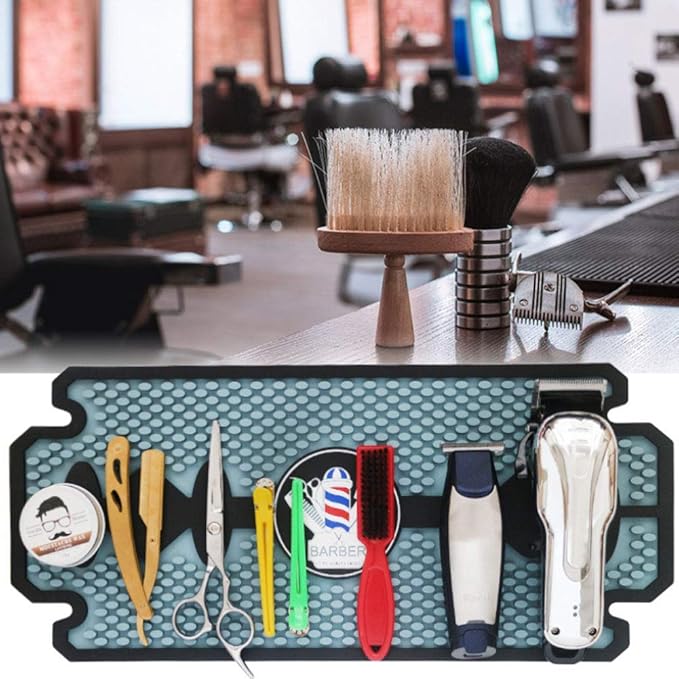 Heat- Styling Station Mat Silicone Mat Silicone Anti Slip Pad Hairdresser Tools Cushion Tool Barber Shop Use[1#]