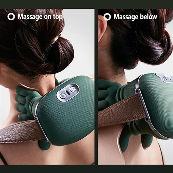 Neck Massager with Heat 2025 New Shiatsu Neck and Back Massager with 4D Kneading Wireless Deep Tissue Massage for Shoulder and Cervical Pain Relief Portable and Rechargeable for Home Office Use
