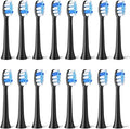 /8/16pcs Compatible For Fairywill P11 T9 P80 Electric Toothbrush Heads Compatible With Fairywill P11 T9 P80 Electric Toothbrush(16BLACK)