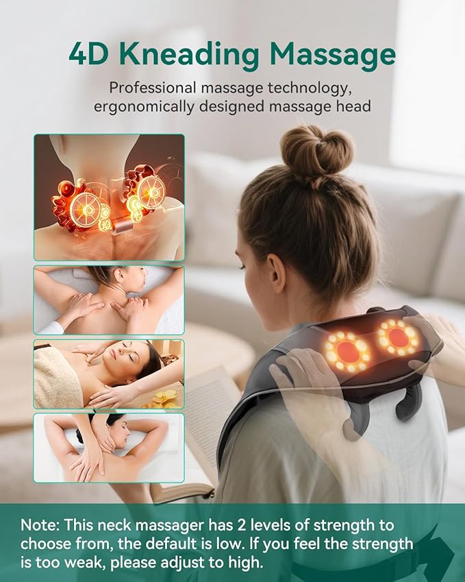 Snailax Neck Massager and Cordless Hand Massager
