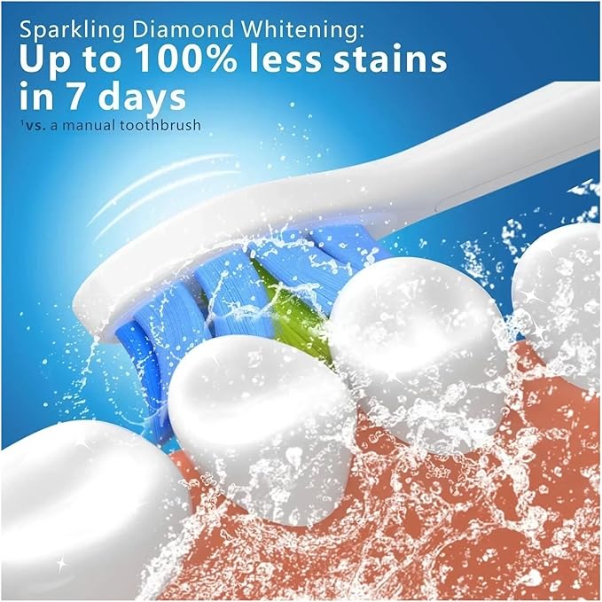 Replacement Toothbrush Heads Compatible for C2 C1 G2 W Plaque Control Electric Brush Head(Black-8pcs)