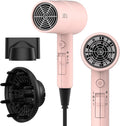 AINA Hair Dryer with Diffuser Blow Dryer for Women | Advanced Ionic Technology Ceramic Coating | Cold Shot Features Turbo Heat for Fast Drying and Shine 110V/ALCI (Babe Pink)