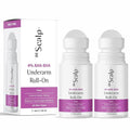 4% AHA BHA Underarm Roll-on Controls Body Odor and Reduces Pigmentation clean your Underarm blackness 50ml*2 Pack of 2