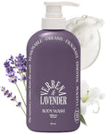 Milk in Cera Perfume Body Wash - Korean Moisturizing Body Cleanser for All Skin Types - Subtle Verbena Lavender Scent - with Milk Protein and Ceramide 16.9 fl.oz.