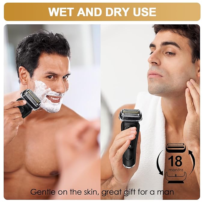 92B Series 9 Electric Shaver Replacement Head Series 9 Shaving Razor Head S9 Foil &amp Cutter Razor Heads Compatible with 9290cc 9291cc 9370cc 9293s 9385cc 9390cc 9330s 9296cc Etc
