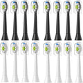 Replacement Toothbrush HeadsCompatible for with Electric and Other Snap-On Handles(8White 8Black)
