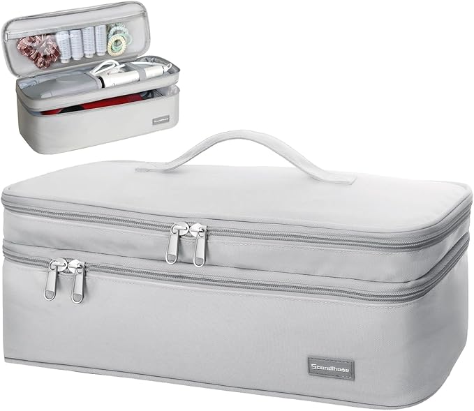 Double-Layer Travel Storage Bag &amp Travel Toiletry Bag for Women with Hanging Hook