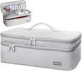 Double-Layer Travel Storage Bag Compatible with Hair Dryer and Attachments Portable Carrying Case for Hair Dryer Brush/Volumizer/Styler/Hot Tools Scandihome Series