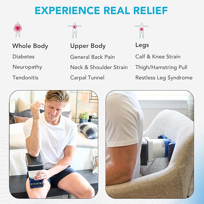MedMassager Body Massager Classic | Deep Tissue Massage Therapy Unit at-Home Massager Dual Speed Motor Portable Relaxation &amp Relief - Reduces Pain &amp Improves Blood Circulation MMB01