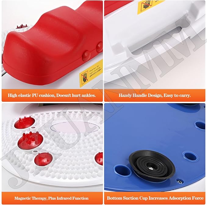 Fitness Blood Chi Machine Foot Leg Massager Passive Aerobic Exerciser for Vitality Swing Shaking Exercise with Wire Control 10 Gear Speed Adjustable