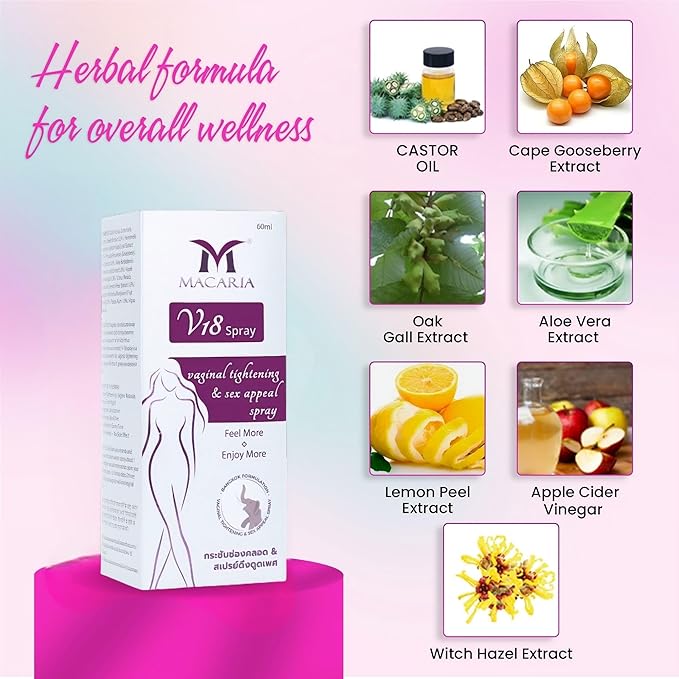 V18 Vaginal Tightening Spray Oil Virginity nstant Result Tightening Rejuvenation Spray Oil Fresh Natural Vaginal for Tightening | Premium Tightening | Vaginal Tightener Tightening for Women