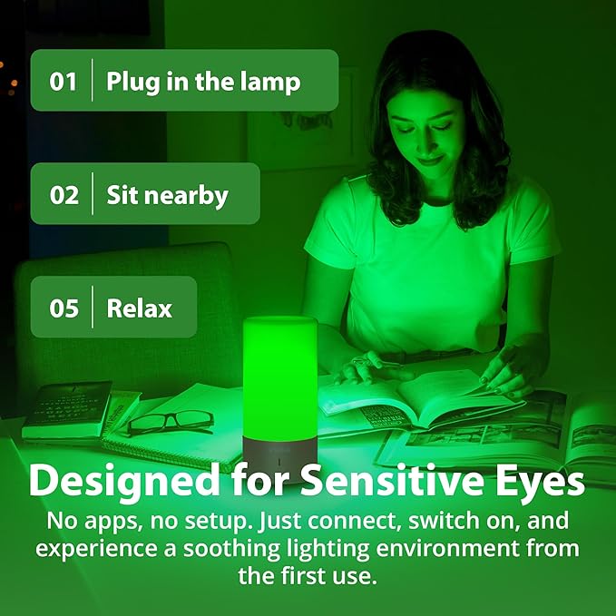 Soothe - 520nm Narrow-Band Green Light Lamp by Gamma - Migraine Headache Relief - Pain Relief