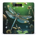 Dragonfly Green Scale for Body Weight High Precision Digital Weight Scales with LCD Display Anti-Slip Sturdy Slim Tempered Glass Bathroom Scale for Home Use
