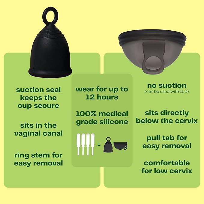 Viv for Your V Extra Small Menstrual Cups Tweens Teens and Petite Frame/Build Pull Tab Ring Stem Easy Removal Comfortable 12 Hour Wear Soft Silicone Beginner Friendly Reusable Mini Period Cup