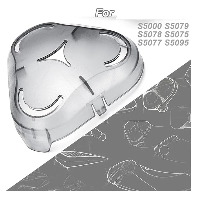 Shaver Head Cover Compatible For Philips S5000 S5075 S5077 S5079 S5078 S5095 Transparent Protective Cover