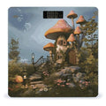 Mushroom Garden Scale for Body Weight Precision Bathroom Weighing Scales with Back Lit LCD Display Sturdy Tempered Glass Body Weight Scales Digital Bathroom Scale 400lb