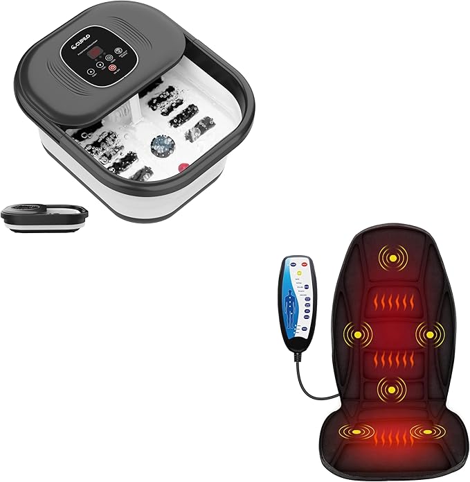 Full Back Massager with Heat Foot Spa Bath Massager with Heat