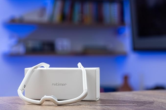 retimer 3 - Smart Light Therapy Glasses for Sleep &amp Circadian Issues - Insomnia Winter Blues Jet lag &amp Shift Work. Naturally Regulate Melatonin. AI App Integrated with Apple &amp Android He