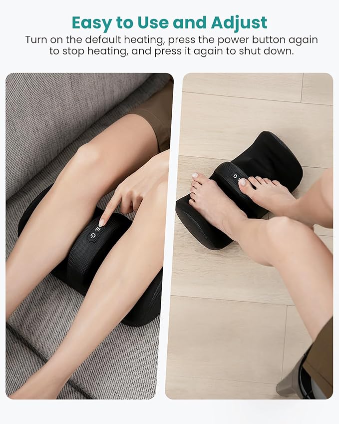 Nekteck Foot Massager with Heat Foot Shiatsu Massager for Circulation and Pain Relief (APP Control)