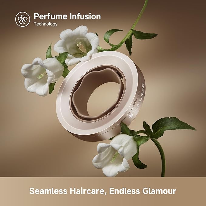 Dreame Glory Mix High-Speed Hair Dryer Dual Voltage 3 Magnetic Nozzles Perfume Infusion Customized Fragrant Drying NTC Control 300M Negative lons 110000RPM Motor 336g Lightweight Gold
