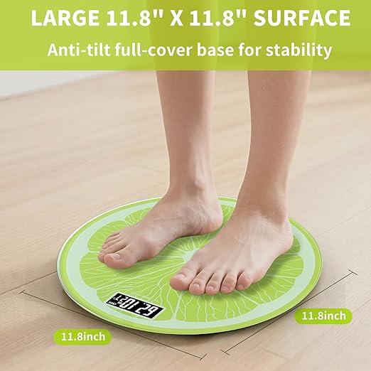 Rechargeable Bathroom Scale – Accurate Digital Weight Scale (±0.1 lb) 400 lbs Capacity Large LED Display No Batteries Step-On Technology for Easy Home Use