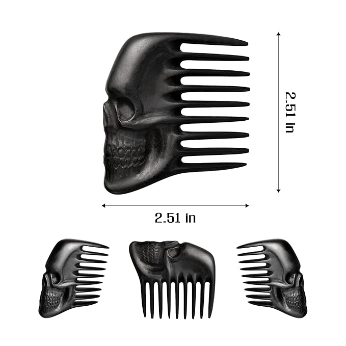 Handmade Wooden Beard Comb for Men Eco-Friendly Natural Wood Anti-Static Beard Grooming Tool Perfect for Styling Detangling &amp Shaping Gentle on Beard &amp Skin Sustainable Gift Idea (Thermograb S