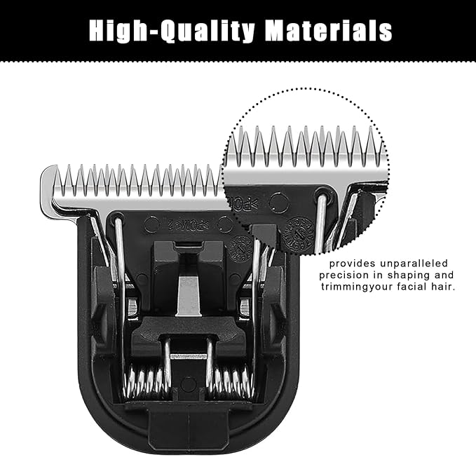 Replacement Premium T-Blade Compatible with MANSCAPED The Beard Hedger for Precision Facial Hair Trimming. 2Pack