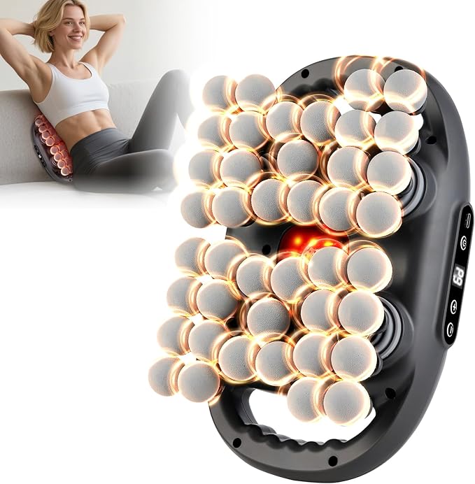 IeBilif Massage Gun 42 Head Foot Back Neck Shoulder Massager with 9 Adjustable Multi-Modes &amp Intensities Fascia Gun for Athletes Birthday Gifts for Men