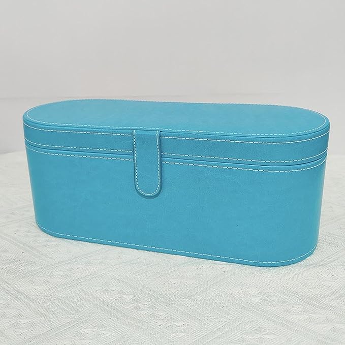 Hard Storage Case for Hair Dryer Hairdryer Holder Portable Dustproof Waterproof Protection Storage Bag Travel Case for Trip Blue