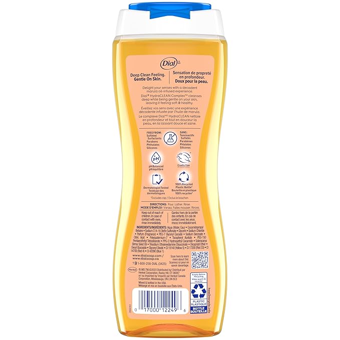 Dial Body Wash Marula Oil 21 fl oz (Pack of 4)