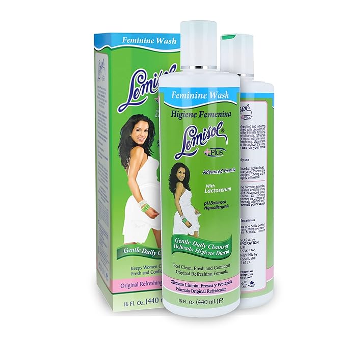 Lemisol Feminine Wash Gentle Daily Cleanser with Lactoserum Helps you Keep pH Balanced Hypoallergenic Keeps Women Clean Fresh and Confident Original Formula 16 Fl Oz [Pack of 2]