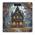 Skull Castle Bathroom Scale for Body Weight Bathroom Weighing Scales with Back Lit LED Display Sturdy Tempered Glass Body Weight Bathroom Scale 400lb Weighing