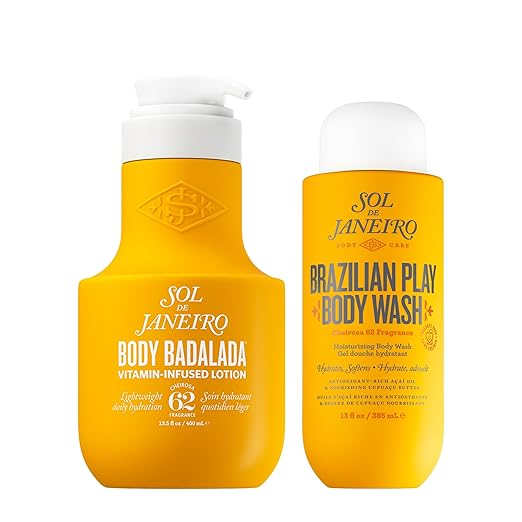 Sol de Janeiro Head-Turning Hydration Lotion &amp Body Wash Bundle - Iconic Cheirosa 62 Scent